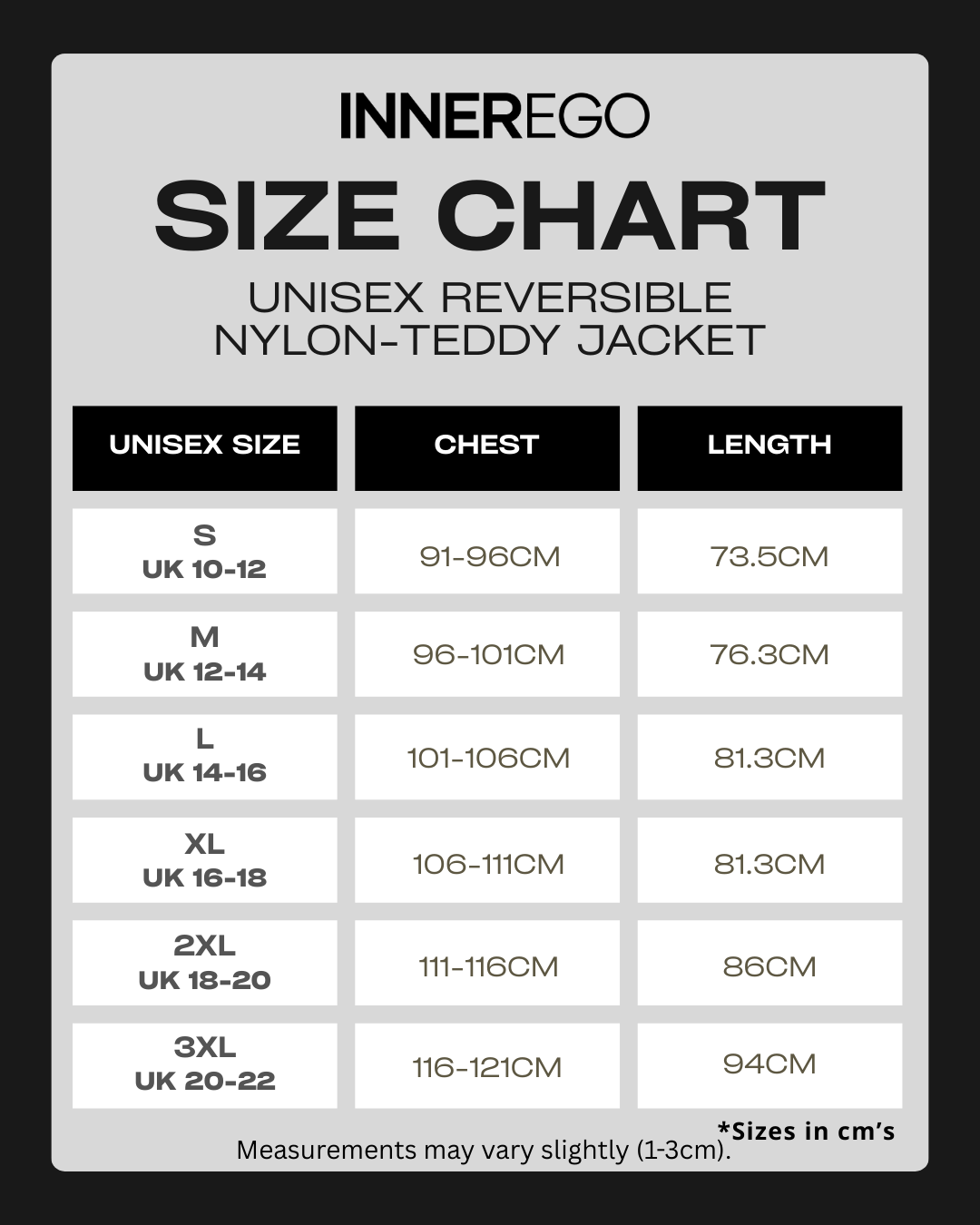 Reversible Unisex Jacket - Brown Nylon/Cream Teddy Fleece