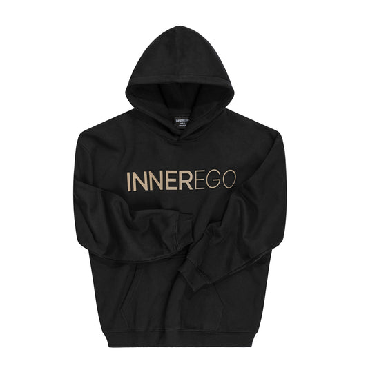 Embossed Oversized Hoodie - Inner Noir