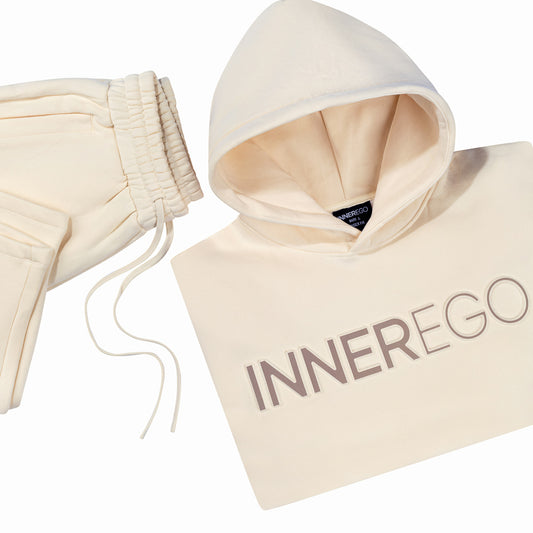 Hoodie & Joggers Set - Inner Crème