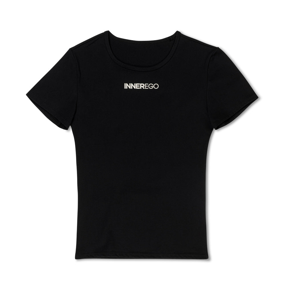 Noir black Flex-set tshirt second skin feel - activewear