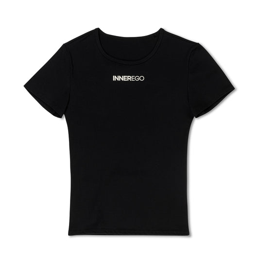 Noir black Flex-set tshirt second skin feel - activewear