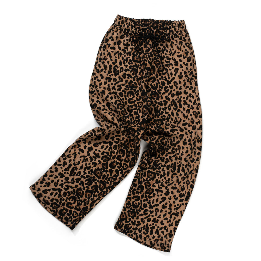 Leopard print unisex loungewear drawstring joggers INNER EGO