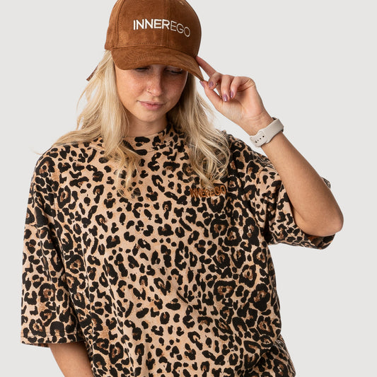 Leopard print oversized 2-piece set - loungewear INNER EGO